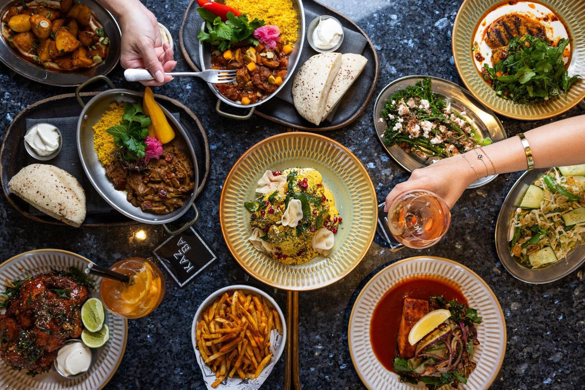 Ovolo The Valley Brisbane Ngoại thất bức ảnh A selection of dishes at KARN